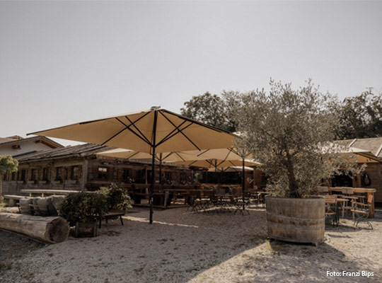 Außengastronomie der Wickerbachalm