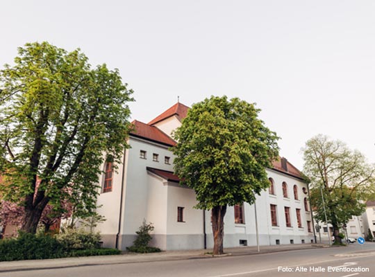Außenansicht der Location Alte Halle Eventlocation