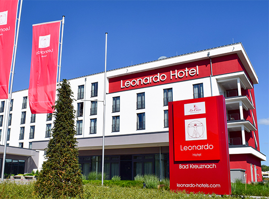 Außenansicht des Leonardo Hotels in Bad Kreuznach