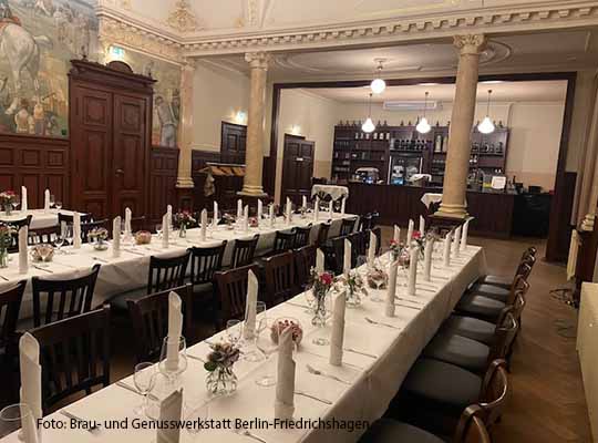 Krimidinner in der Brau- und Genusswerkstatt in Berlin-Friedrichshagen