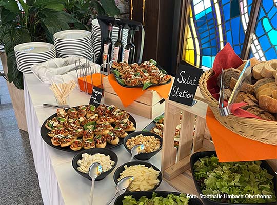 Ansicht eines grünen Buffets