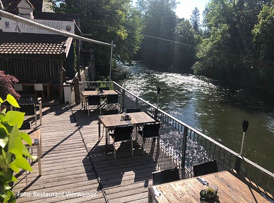 Krimidinner im Restaurant Vierwasser direkt an der Amper