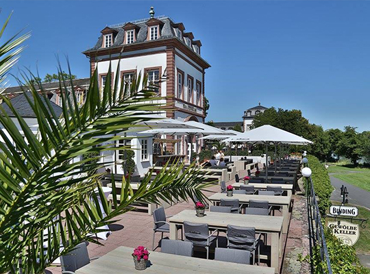 Terrasse des Schloss Philippsruhe