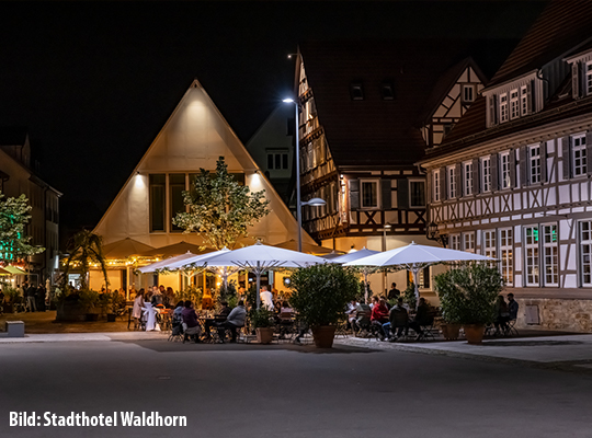 Das besondere Stadthotel Waldhorn von außen