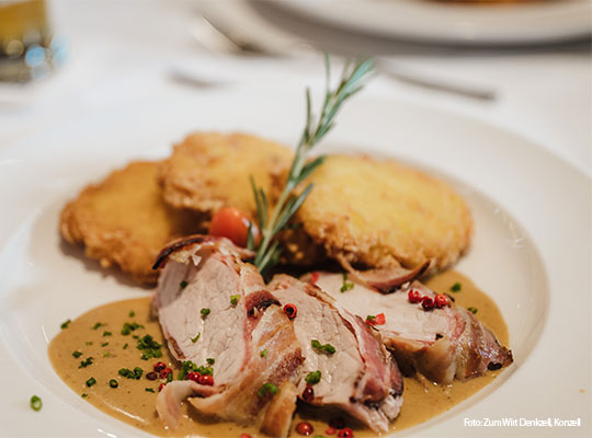 Das liebevoll angerichtete Essen erwartet Sie beim rätseln eines spannenden Mordes beim Krimidinner Konzell.