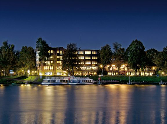 Außenansicht des Hotel am Wasserfall 