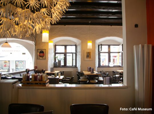 Gedeckter Tisch im Cafe Museum bei Ravensburg