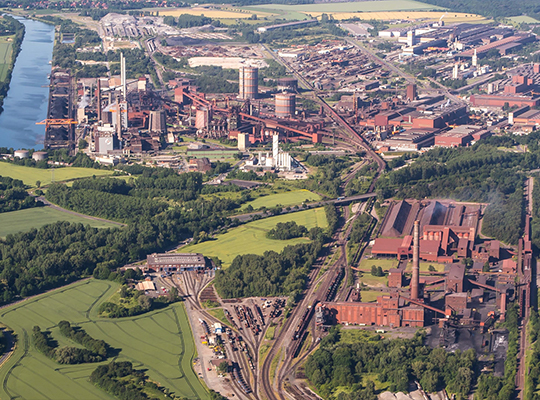 Die Stadt Salzgitter von oben