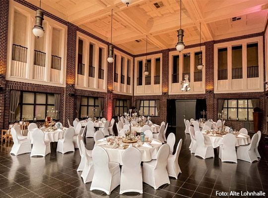 Stilvolles Ambiente in der Alten Lohnhalle in Bochum.