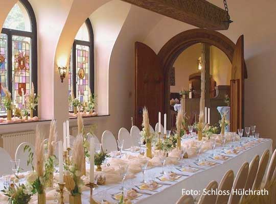 Festsaal im Schloss Hülsrath beim Krimidinner Grevenbroich