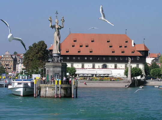 Historisches Gebäude am See, beim Krimidinner Konstanz