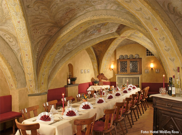 Gewölbekeller im Hotel Weißes Ross