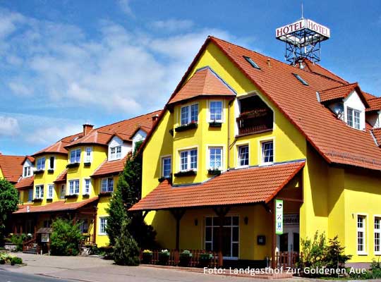 Dinnerkrimi im Landgasthof Zur Goldenen Aue - Aussenansicht vom Hotel