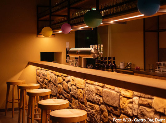 Bar im W60 in Öhringen mit toller Ambientebeleuchtung
